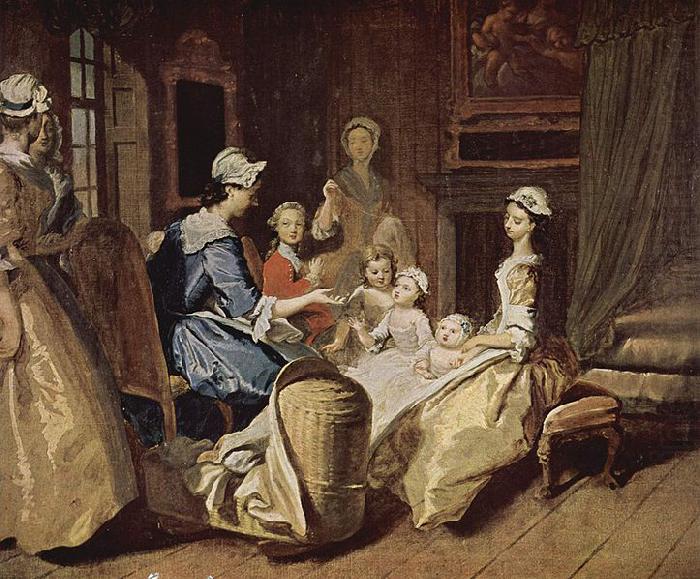 Joseph Highmore Pamela teaching her children china oil painting image